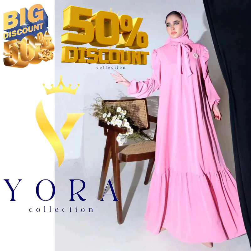 YORA - LESTI GAMIS MUSLIM DRESS lesti premium gamis lebaran 2025 model gamis terbaru