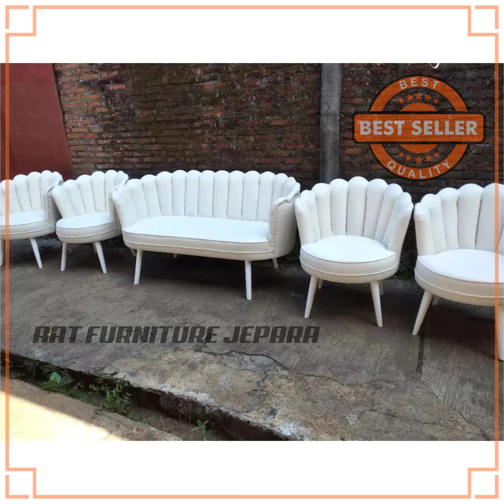 Set Sofa Pelaminan Kerang / Kursi Pelaminan Lesty / Kursi Pelaminan Terbaru DEKORASI PELAMINAN