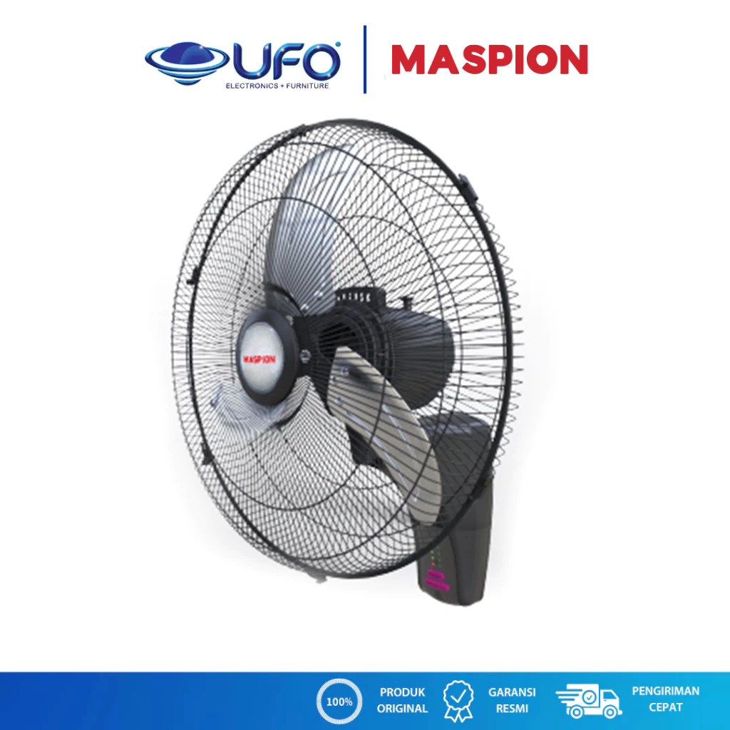 Maspion PW1811RC Kipas Angin Dinding 18 Inch | Wall Power Fan Aluminium Bearing