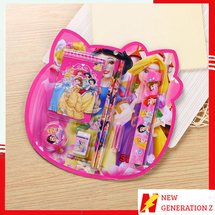 

NGZ Alat Tulis Set 8IN1 Stationery Set Lucu Karakter Kartun Perlengkapan Alat Tulis Sekolah Anak-Anak TK Souvenir Ulang Tahun Anak Alat Tulis 8 IN 1 Karakter