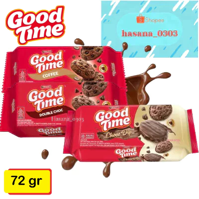 

Good Time Cookies 72 Gram [ Coffee, Double Choco, Choco Dip ]