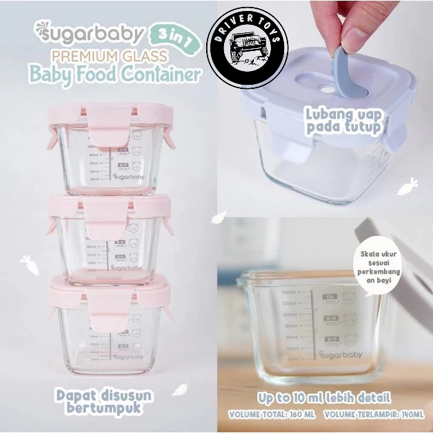 Sugarbaby Food Container Mpasi | Food Container Mpasi - Toys Driver Food Container