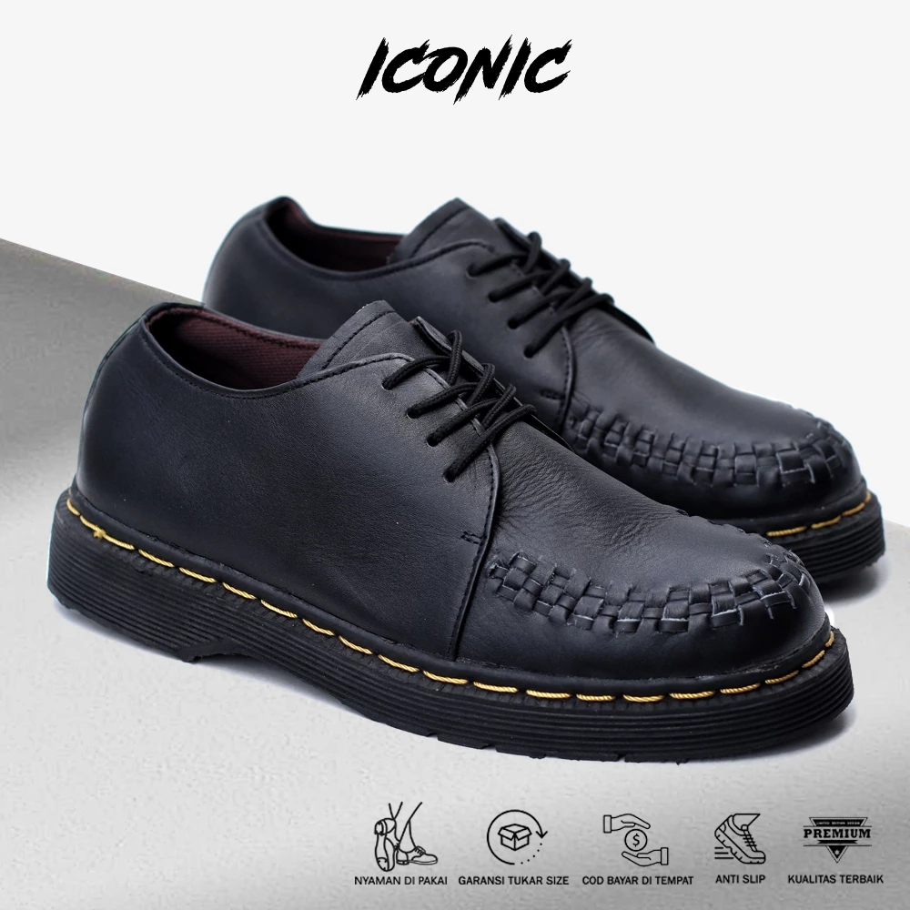 Sepatu Kulit Pria - Fashionable dan Tangguh - OLIVER