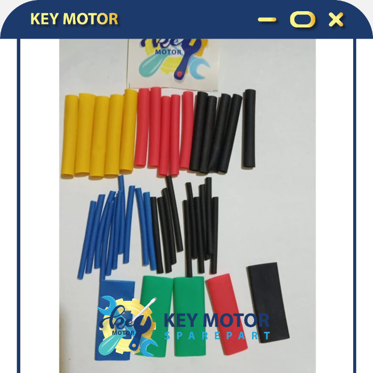 Isolasi Lem Kabel Bakar / Heat Shrink Tube Kabel Selang Bakar Isi 40 Pcs Random