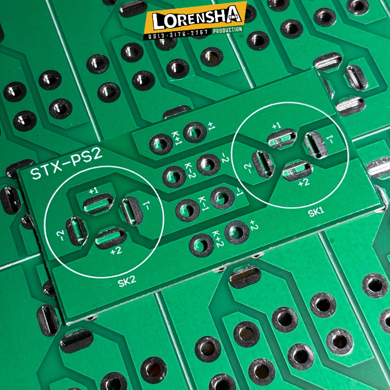 PCB Socket Speakon Double Layer STX