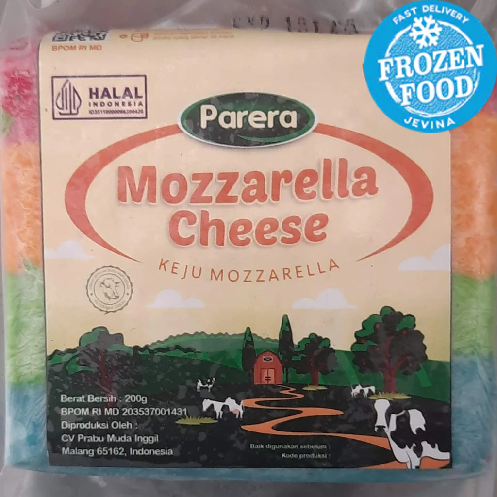 

Parera Keju Mozzarella Orginal | Rainbow 200gr