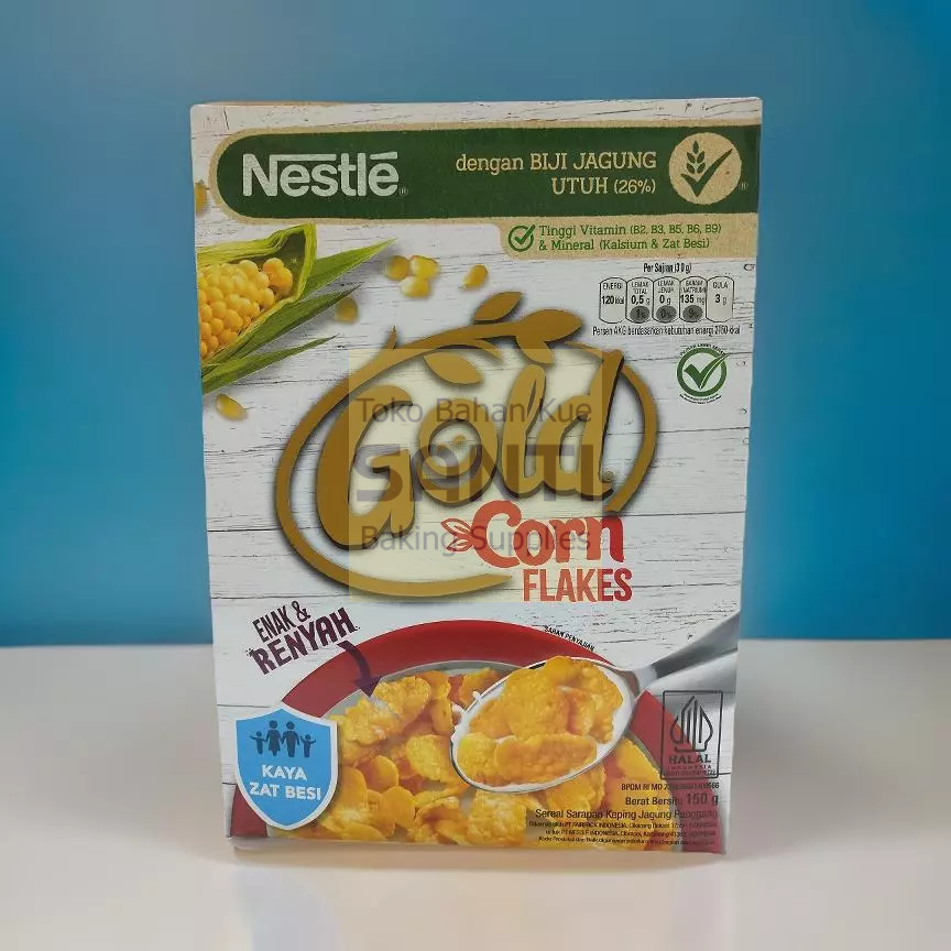 

Nestle Gold Corn Flakes Cornflakes Emping Jagung Remahan Jagung | 150 Gram