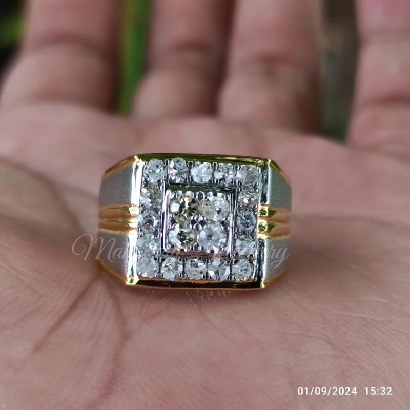 cincin pria berlian asli eropa