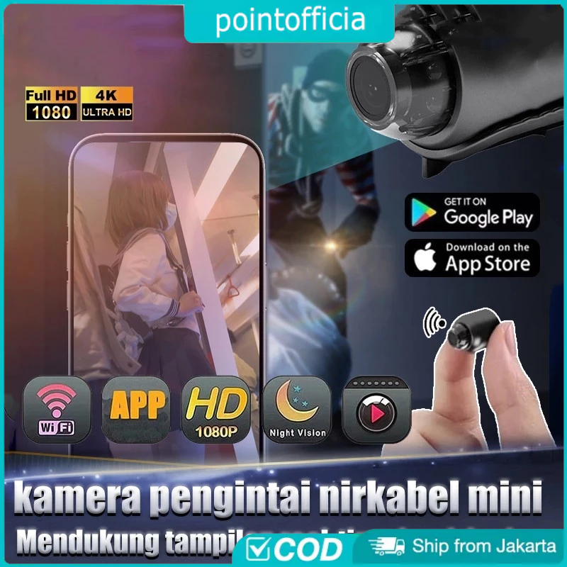 Kamera HD mini cctv WIFI Pemantauan Jarak Jauh Kamera WIFI HD/HD VIDEO SMALL CAMERA/SMART CAMERA FUL