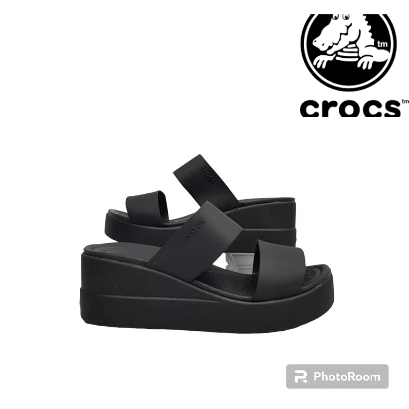 TERLARIS CROCS BROKLYN WEDGES-SANDAL WEDGES WANITA-SANDAL CROCS WEDGES-SANDAL WANITA