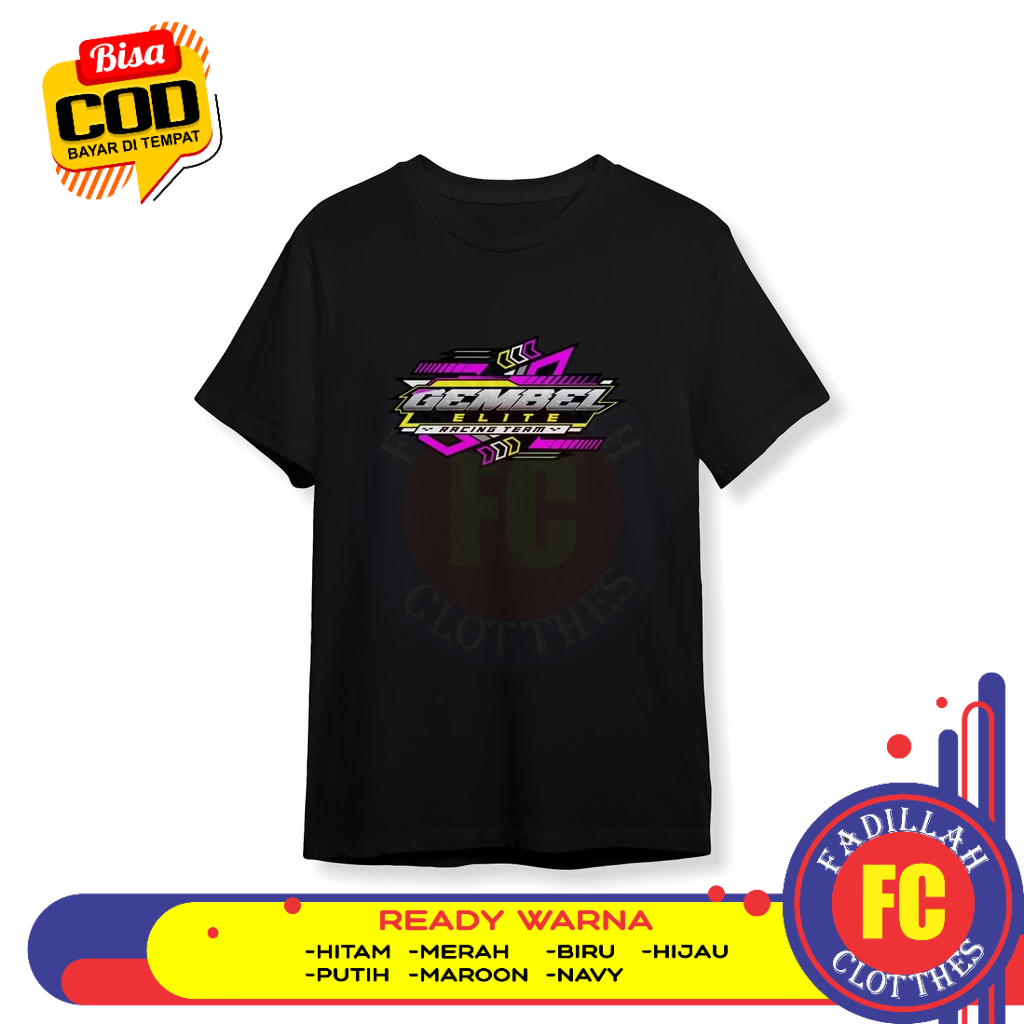 Baju Kaos Gembel Elit Racing Team Logo Racing Desain Kece Baju Distro