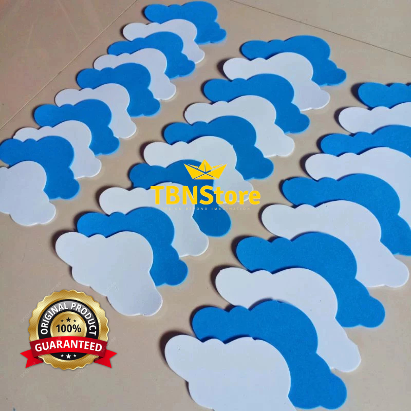 TERMURAH AWAN BAHAN HIASAN DEKORASI DINDING, KELAS, KAMAR, GANTUNGAN POJOK BACA SEKOLAH PAUD TK SD