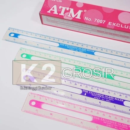 

(1 Pack / 24 Pcs / 2Lusin) Penggaris Rol Plastik ATM 30 Cm
