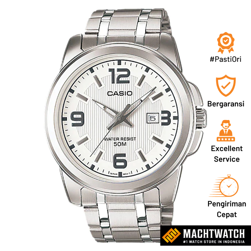 Jam Tangan Pria Analog Casio Standard MTP-1314D-7AVDF MTP1314 MTP-1314D Enticer Stainless Steel Band