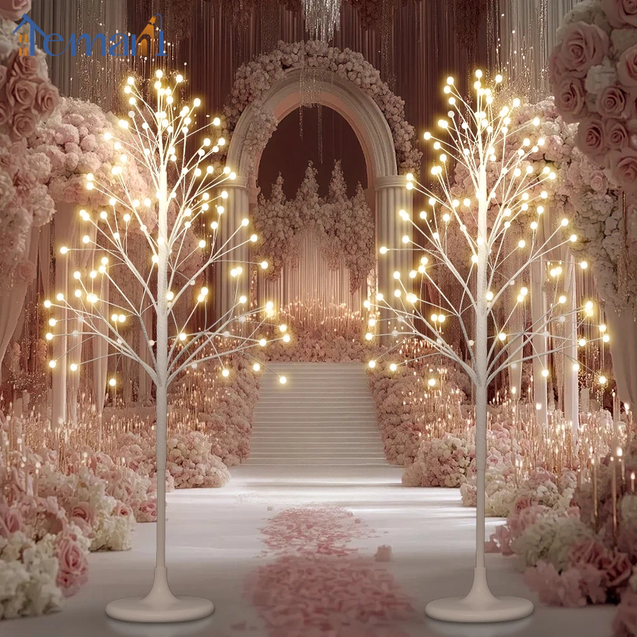 2PCS DiskonLampu Dekorasi Pelaminan 2 Set Lampu Hiasan Dekorasi Wedding Pernikahan Pohon Lampu Hias