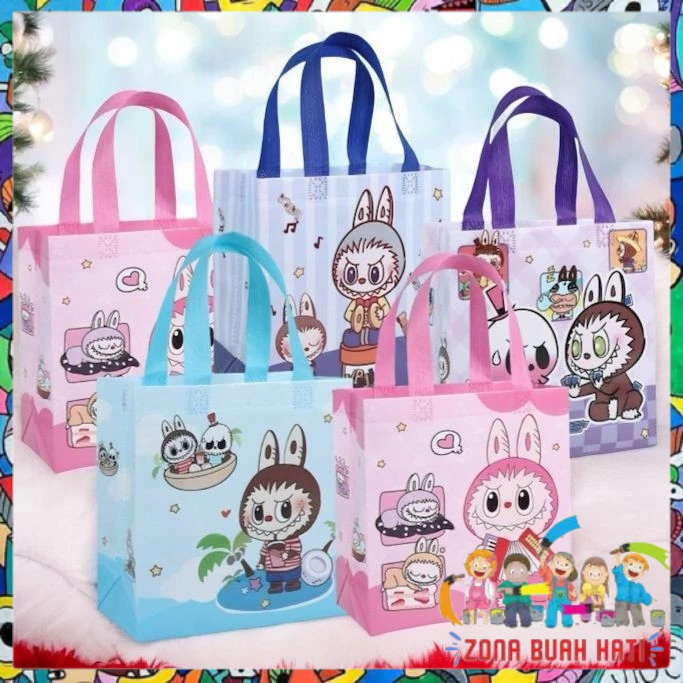 

ZBH Tas Kado Ulang Tahun Tas Hampers Waterproof Goodie Bag Ulang Tahun Karakter Monster Souvenir Ulang tahun Tas Bingkisan Pesta Anti Air Karaeter Cappybara