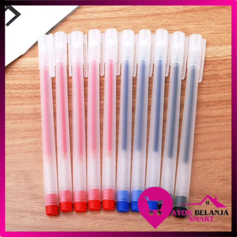

ABS Pulpen Gel 0.5mm Bolpoin Pena Pulpen Tinta Gel Cair Pena Transparant Pen Gel