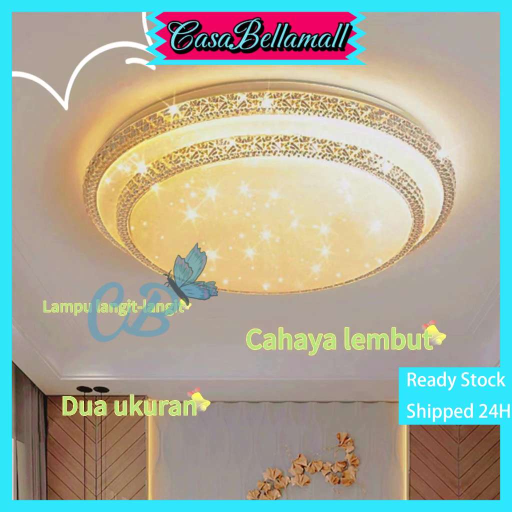 ✅Termurah-COD✅ampu plafon Minimalis rumah lampu ruang tamu lampu downlight led 3 Warna Lampu Plafon 