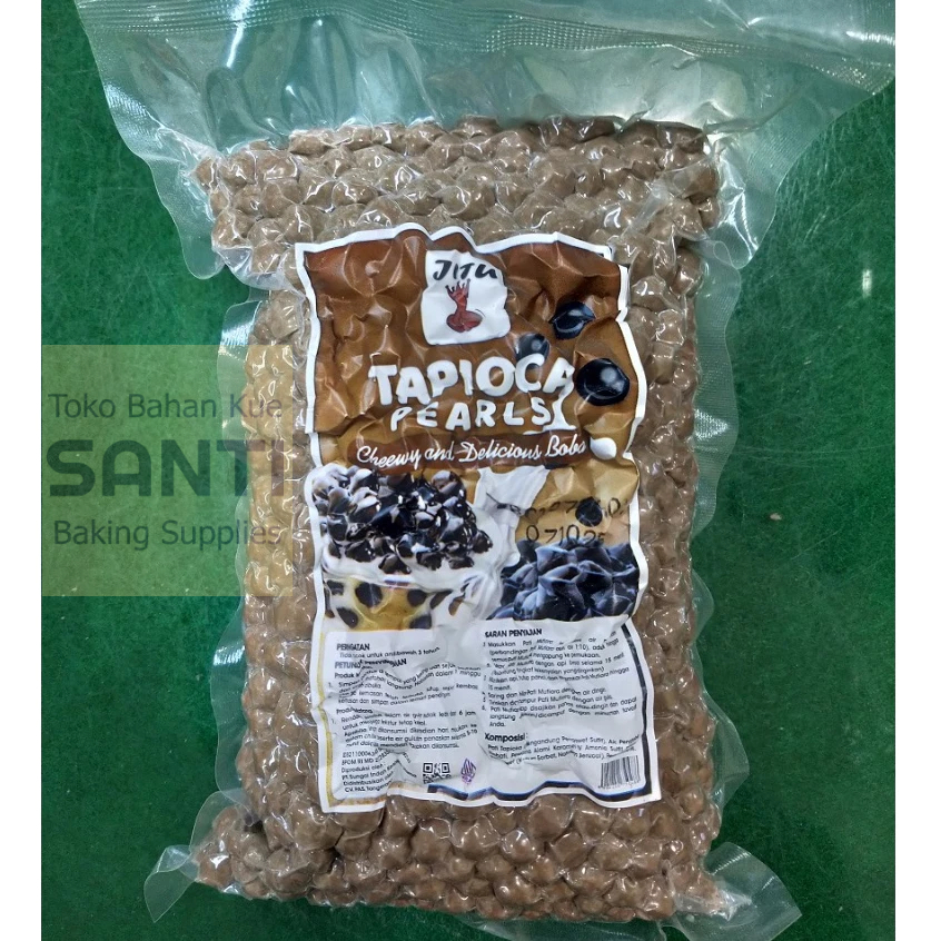 

Boba JITU | Brown Sugar Bubble Tea Mutiara Tapioka Chewy Original Pearl | 1Kg
