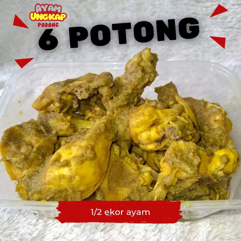 

Ayam Ungkap Bumbu Kuning Lengkuas Tanpa Msg Pengawet Kota Padang - 1/2 Ekor