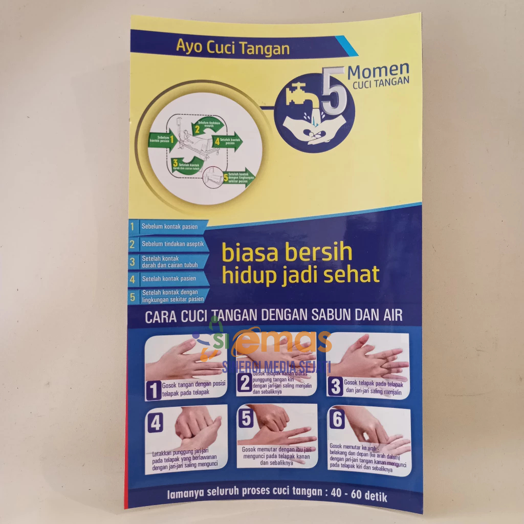 

Stiker 5 Momen Cuci Tangan Untuk Nakes | Stiker Cuci Tangan