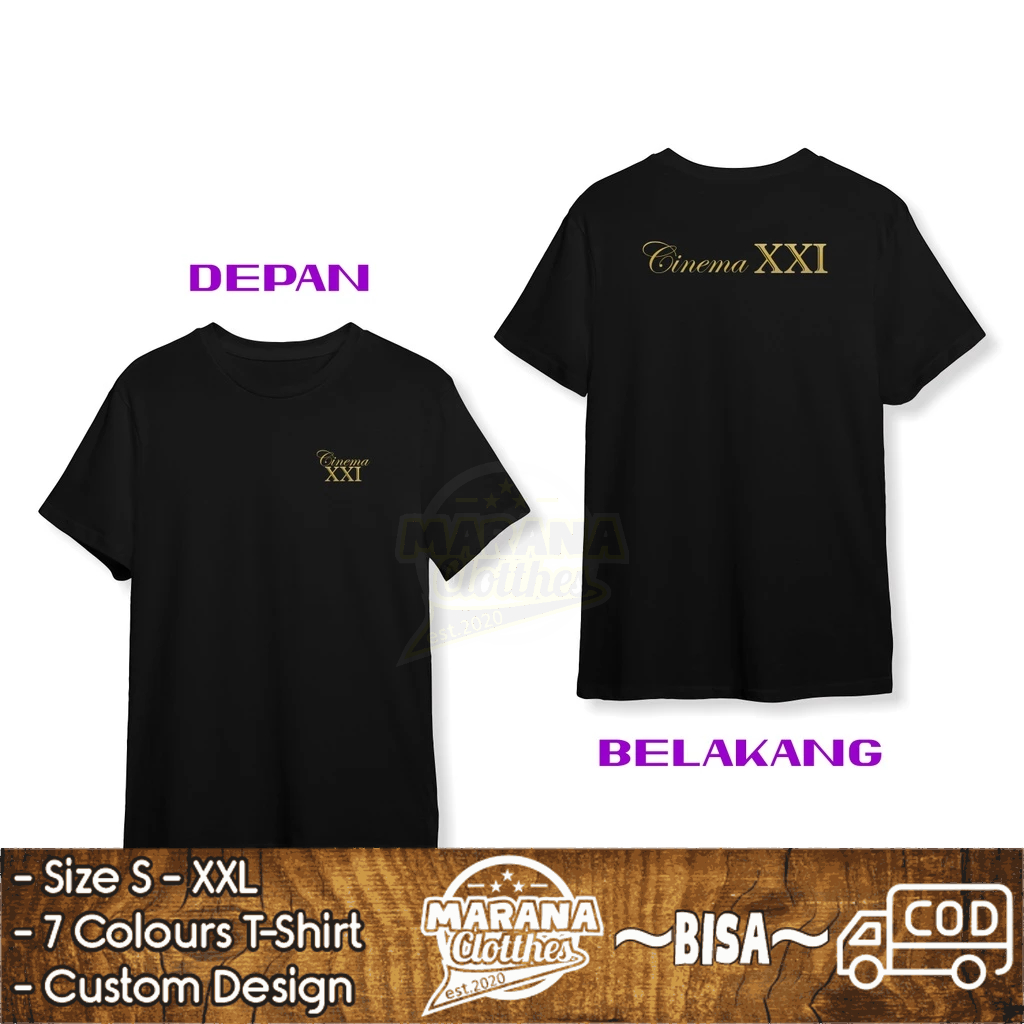 Kaos Cinema XXI Logo Baju Distro