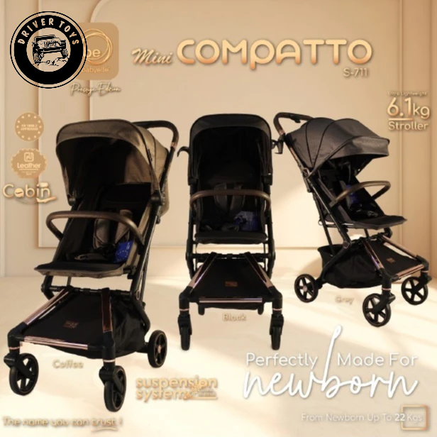 Stroller Bayi - Babyelle Stroller Mini Compatto S-711 | Stroller Cabin Size/Lipatan Kecil
