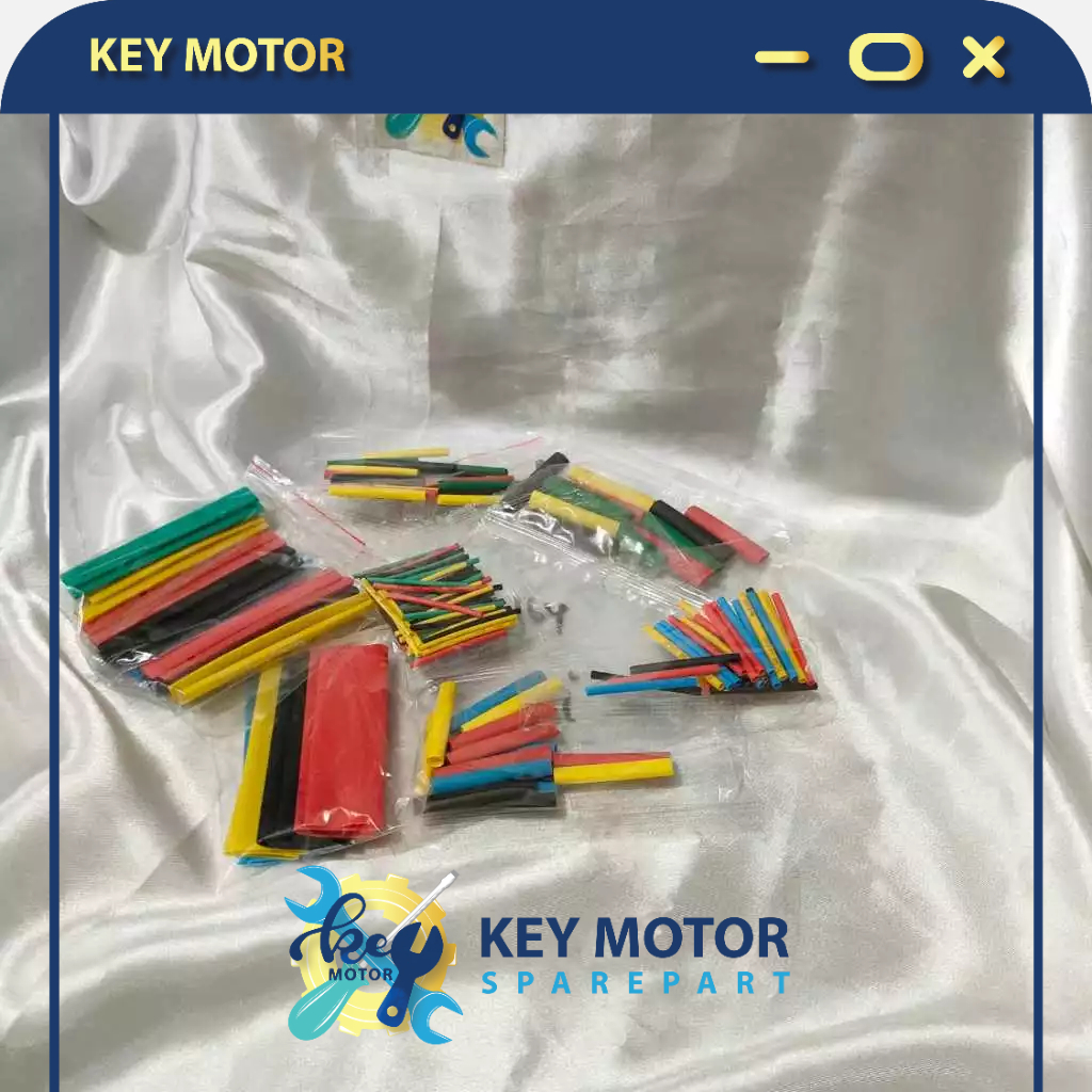 164 Pcs  Isolasi Lem Kabel Bakar / Heat Shrink Tube Kabel Selang Bakar 1 Set