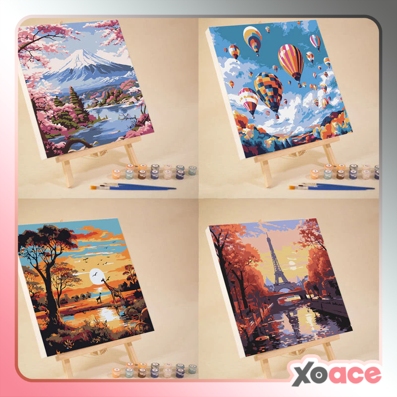

[20x20] Paint By Number Painting By Numbers Kit DIY Digital Lukisan Seri Place Country Scenery