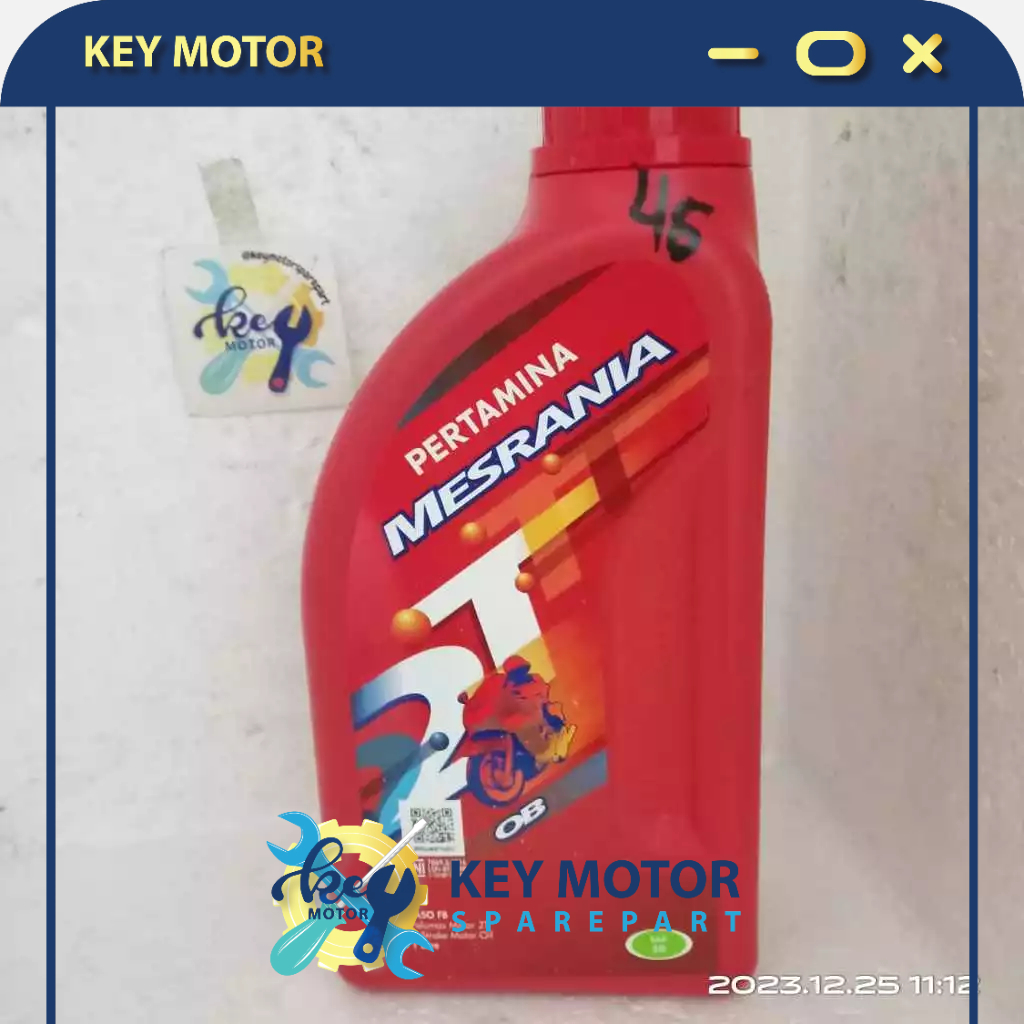 Oli Pertamina Mesran 2T OB Sae 30 1Liter 100% Asli