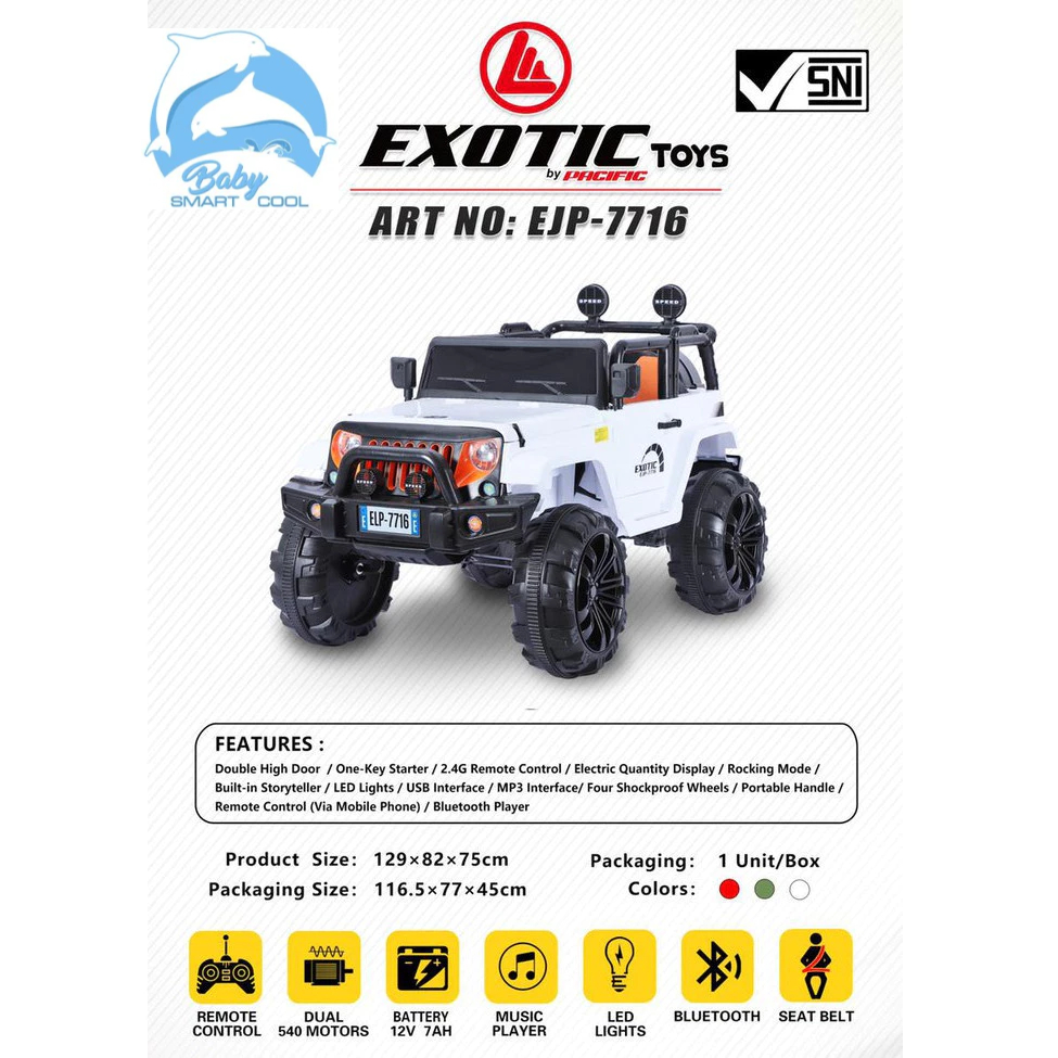 MAINAN EXOTIC MOBIL AKI 7716 JEEP RUBICON EJP-7716