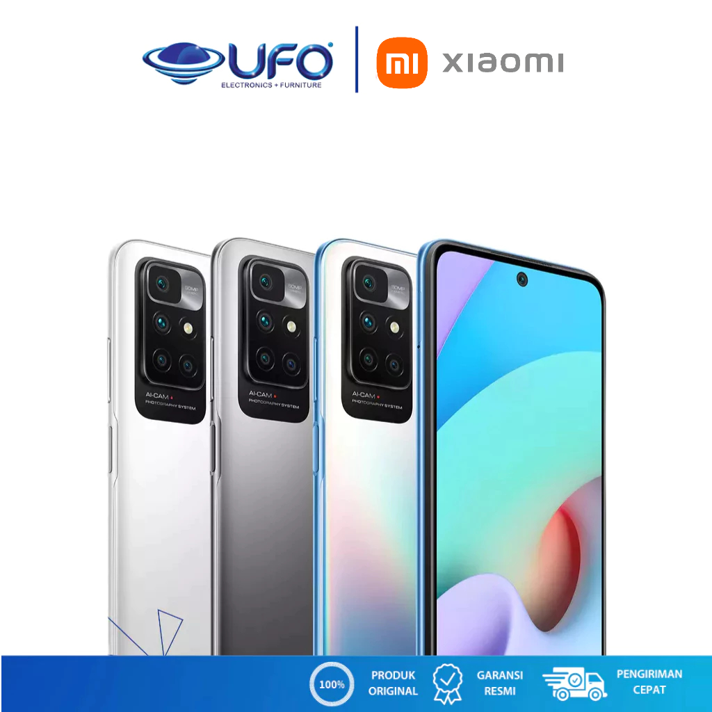 HP Xiaomi Redmi 10 2022 Ram 4/64 GB dan 6/128GB Helio 5000 mAh Garansi Resmi