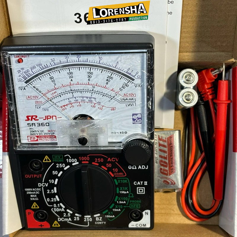 Multitester Analog SRJPN SR 360 Avo Meter Analog