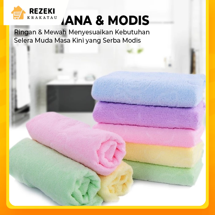 Handuk Muka Mini Anak Motif Beruang 30x60cm/ Handuk Olahraga kecil