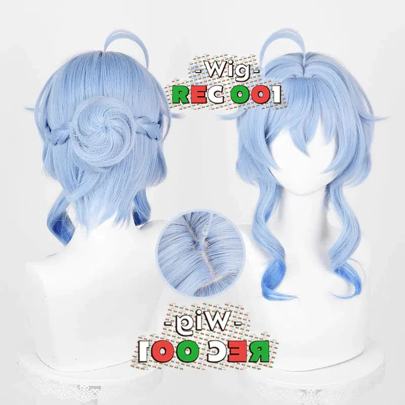 M Wig Ganyu Cosplay Genshin Impact Orang Dewasa/Anak-Anak Dapat Menggunakannya