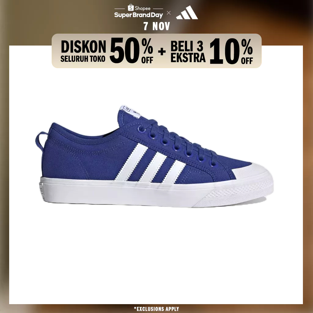 adidas ORIGINALS Sepatu Nizza Pria Biru Sneaker HQ8527