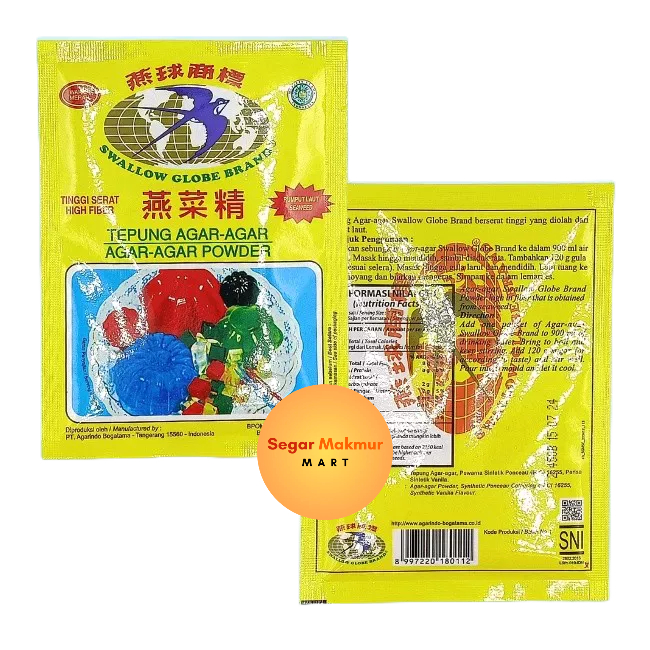 

(SMM) Agar agar Swallow Merah SACHET 7GRAM