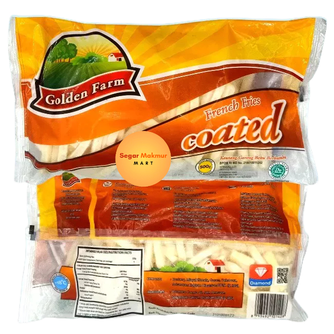 

(SMM) Golden Farm French Fries Seasoned Coated - Kentang Goreng Berbumbu 450GRAM