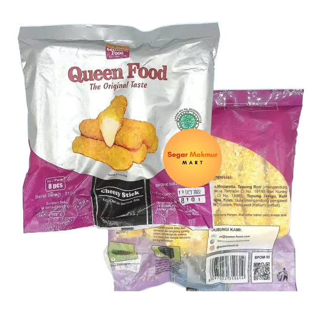 

(SMM) Queenfood Cheese Stick Stick Keju isi 8pcs 310gram