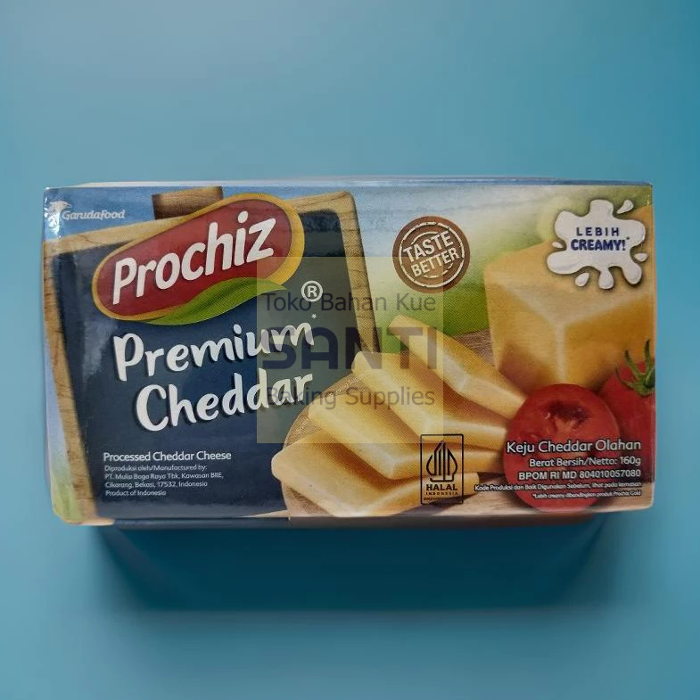 

Prochiz Premium | Keju Cheddar Premium Keju Parut | 160 Gram