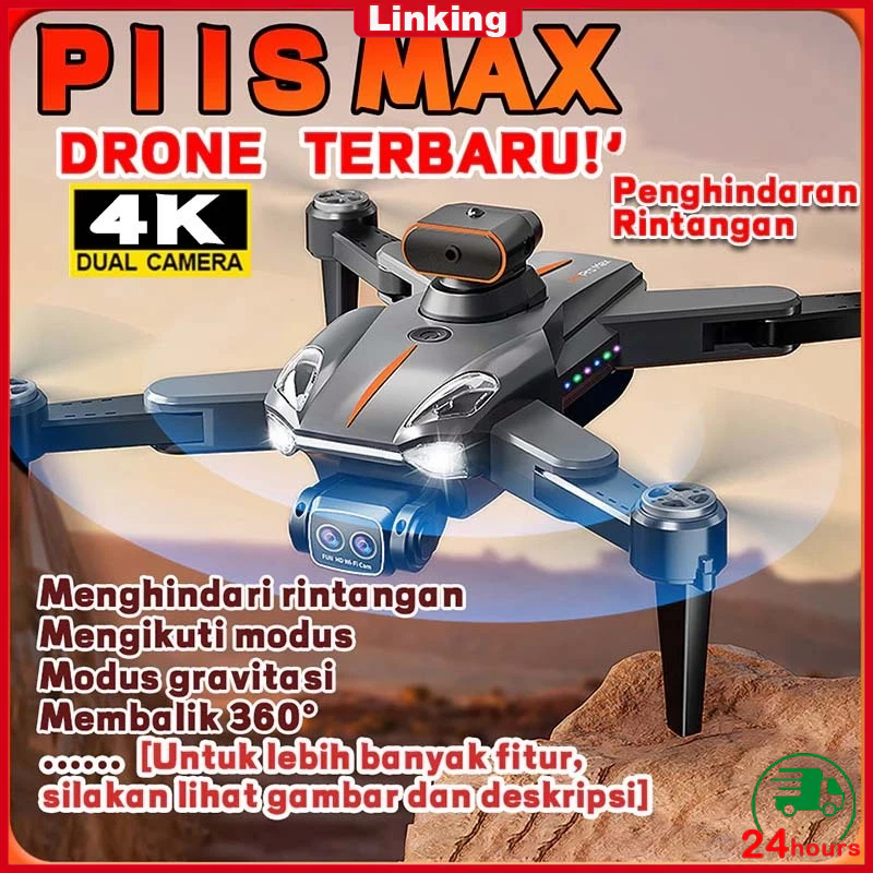 COD Smart Drone P11S MAX Dual HD Camera Shoot Original Indoor Outdoor Drone Mini RC Drone