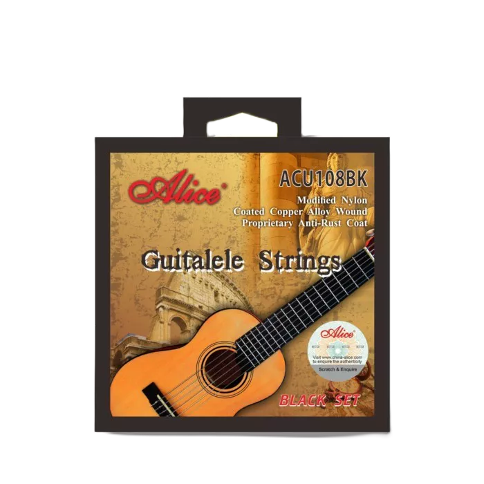 Senar Guitalele + Senar Gitarlele Alice ACU108 / Guitalele Strings Alice ACU108BK