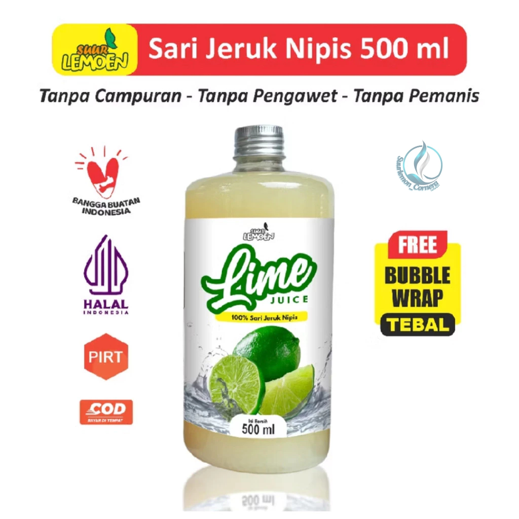 

Suur Lemoen - Sari Jeruk Nipis Murni / Pure Lime Juice 500ml / suurlemon_cornera