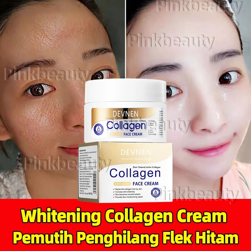 DEVNEN Collagen Whitening Cream Siang Malam Retinol Cream Anti Aging Perbaikan Retinol Night Cream