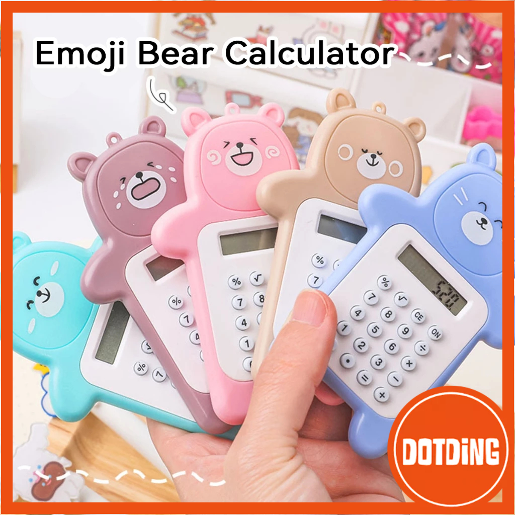 

[COD] Kalkulator Beruang Mini Kawaii 5 Warna Kartun Fashion Portabel Saku Perlengkapan Sekolah Alat Tulis Untuk Anak Perempuan Siswa