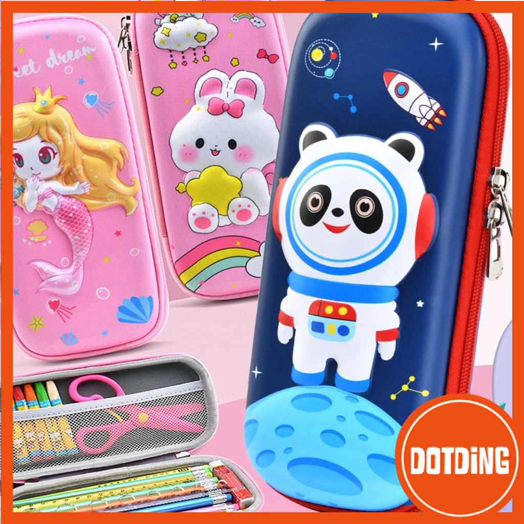 

[COD] Tempat Pensil Aesthetic 3D Tempat Pensil Anak Laki Laki Waterproof Kotak Pensil Anak Perempuan Alat Tulis Sekolah
