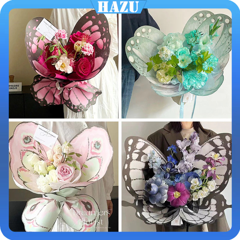 

【20 LEMBAR】Kertas Buket Bunga Flower/Kertas Buket Kupu-kupu/Cellophane Buket Bunga Plastik Packing/Flower Wrapping Buket Bunga Kertas