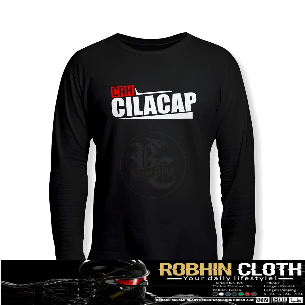 Kaos Baju Cah Cilacap Ngapak Jateng Gayeng Lengan Panjang Kaos Distro
