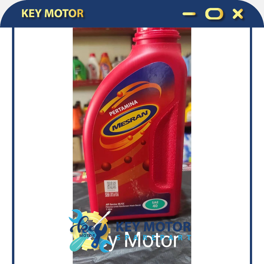 OLI PERTAMINA MESRAN SAE 40 1Liter 100% Asli