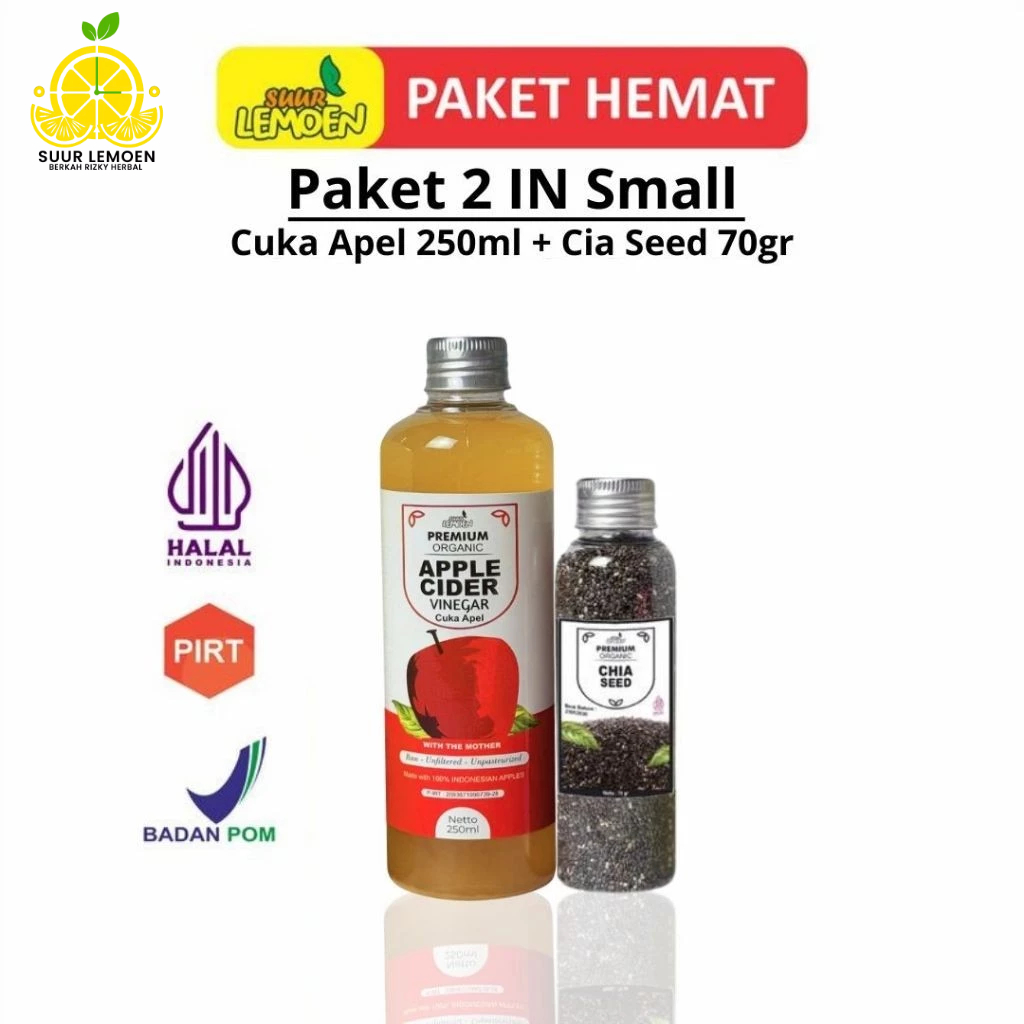 

Paket Best Seller Paket Diet Sehat 2in1 - Cuka Apel 250ml, dan Chia Seed 70gr By Suur Lemoen ID ( ALL Variant )